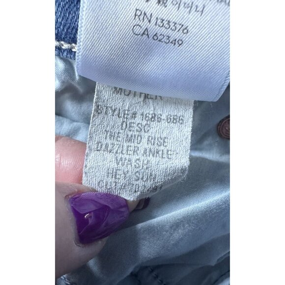 Mother Jeans Women's Size 27 Mid Rise Dazzler Ankle Jeans in Hey Sun Wash - Picture 8 of 14